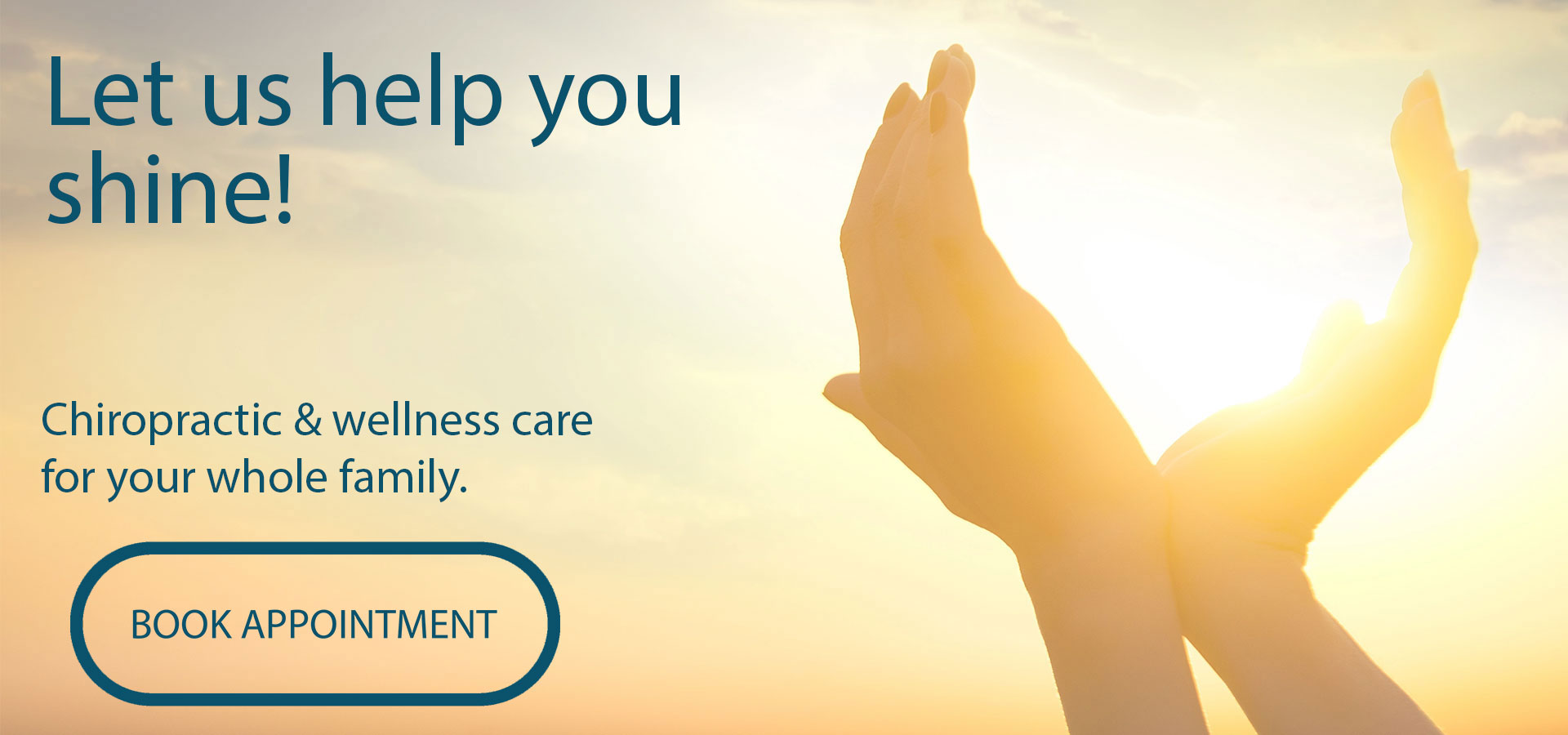 Shine from within!  Let Dr. Laurence Dion, Soleil Chiropractic, help you return to your healthy lifestyle! 